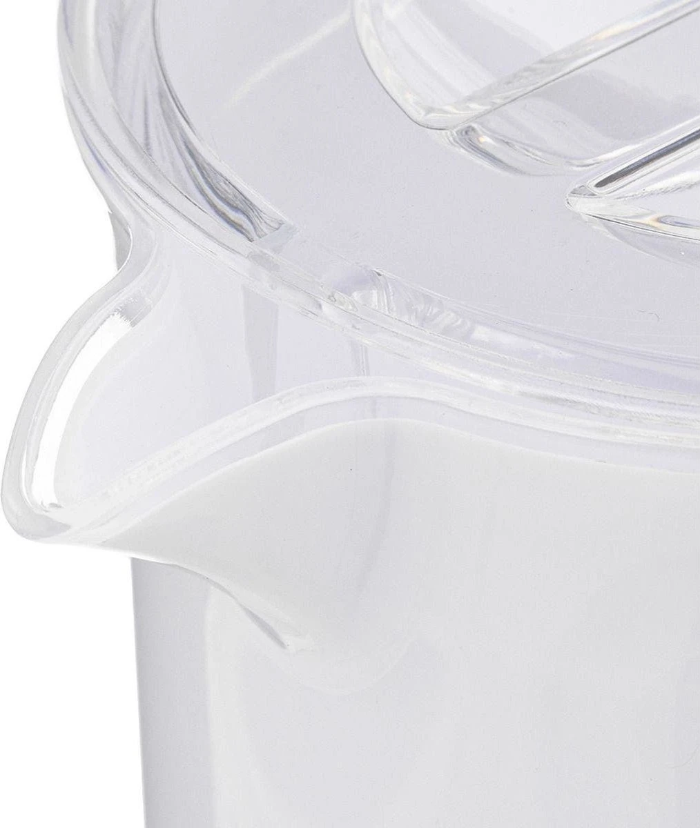 Sapkan/schenkkan Karaf Met Deksel 1950 Ml Transparant - Formaat: 18 X 10,5 X 25 Cm - Materiaal: Kunststof 2 Sapkan/schenkkan Karaf Met Deksel 1950 Ml Transparant - Formaat: 18 X 10,5 X 25 Cm - Materiaal: Kunststof - Afbeelding 2