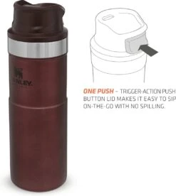 Stanley Trigger-Action Travel Mug 0.47L - Thermosfles - Wine -Koffiedrank Winkel 1073x1200