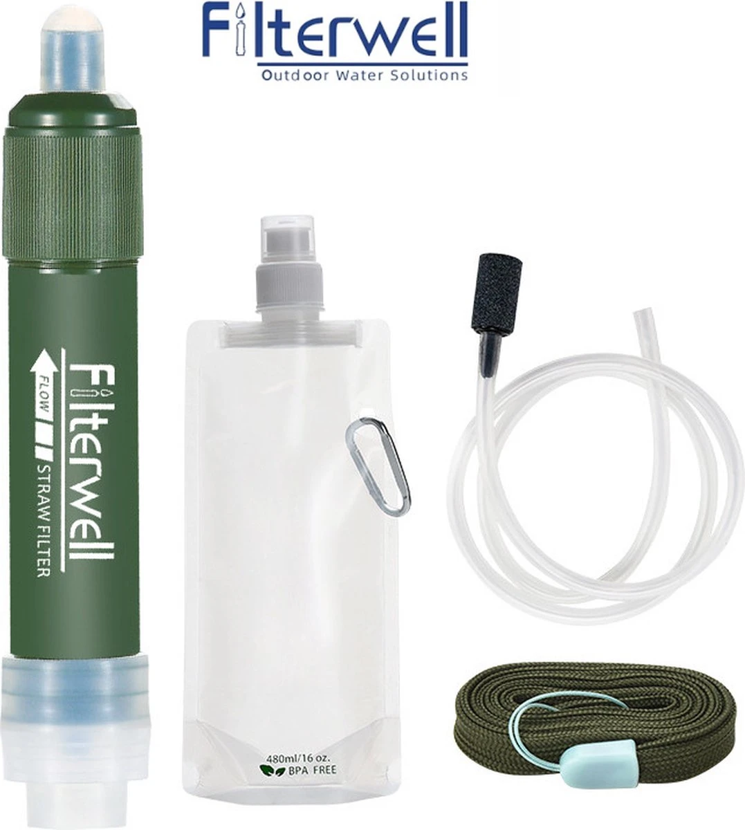 Merkloos Fllterwell Waterfilter - Survival - Zuiver & Schoon Drinkwater - Lichtgewicht - Water Filter - Outdoor - Hiking & Wandelen 1 Merkloos Fllterwell Waterfilter - Survival - Zuiver & Schoon Drinkwater - Lichtgewicht - Water Filter - Outdoor - Hiking & Wandelen