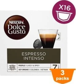 Nescafé Dolce Gusto Espresso Intenso Cups - 3 X 16 Stuks -Koffiedrank Winkel 1082x1200 2