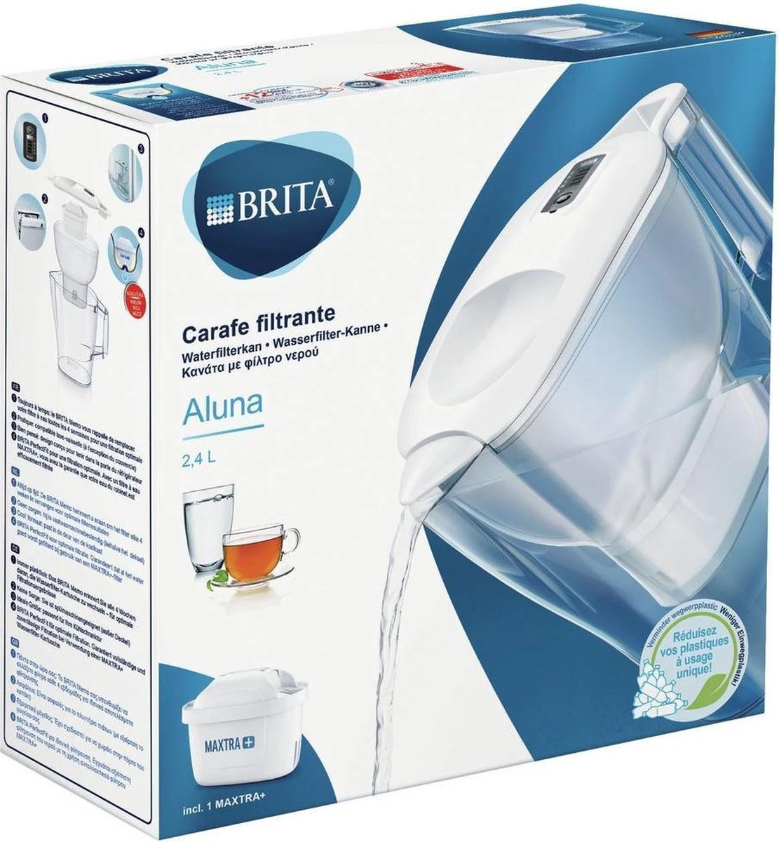 BRITA Fill&enjoy Aluna Cool Waterfilterkan - White 3 BRITA Fill&enjoy Aluna Cool Waterfilterkan - White - Afbeelding 3