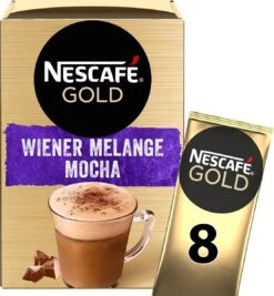 Nescafé Gold Wiener Melange Mocha Oploskoffie - 6 Doosjes à 8 Zakjes -Koffiedrank Winkel 1111x1200 6