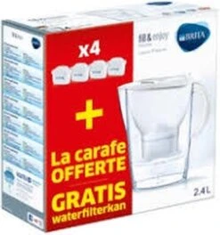 BRITA Waterfilterbundel Marella Cool White + 4 MAXTRA+ Filterpatronen -Koffiedrank Winkel 1122x1200