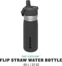 Stanley The IceFlow™ Flip Straw Water Bottle 0,65L - Thermosfles - Saffron -Koffiedrank Winkel 1128x1200