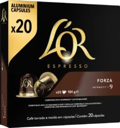 L'OR Espresso Forza Koffiecups - Intensiteit 9/12 - 10 X 20 Capsules -Koffiedrank Winkel 1129x1200 4