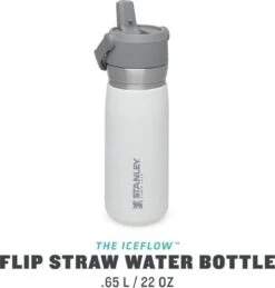 Stanley The IceFlow™ Flip Straw Water Bottle 0,65L - Thermosfles - Saffron -Koffiedrank Winkel 1145x1200