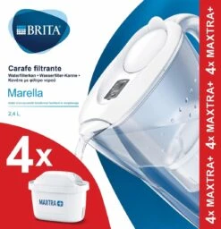 BRITA Waterfilterbundel Marella Cool White + 4 MAXTRA+ Filterpatronen -Koffiedrank Winkel 1156x1200 2