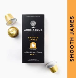 Aroma Club - Nespresso Compatible Capsules (120 St.) - No. 2 Smooth James - Intensiteit 3/5 - Espresso & Lungo - 100% Aluminium Koffiecups -Koffiedrank Winkel 1160x1200 4