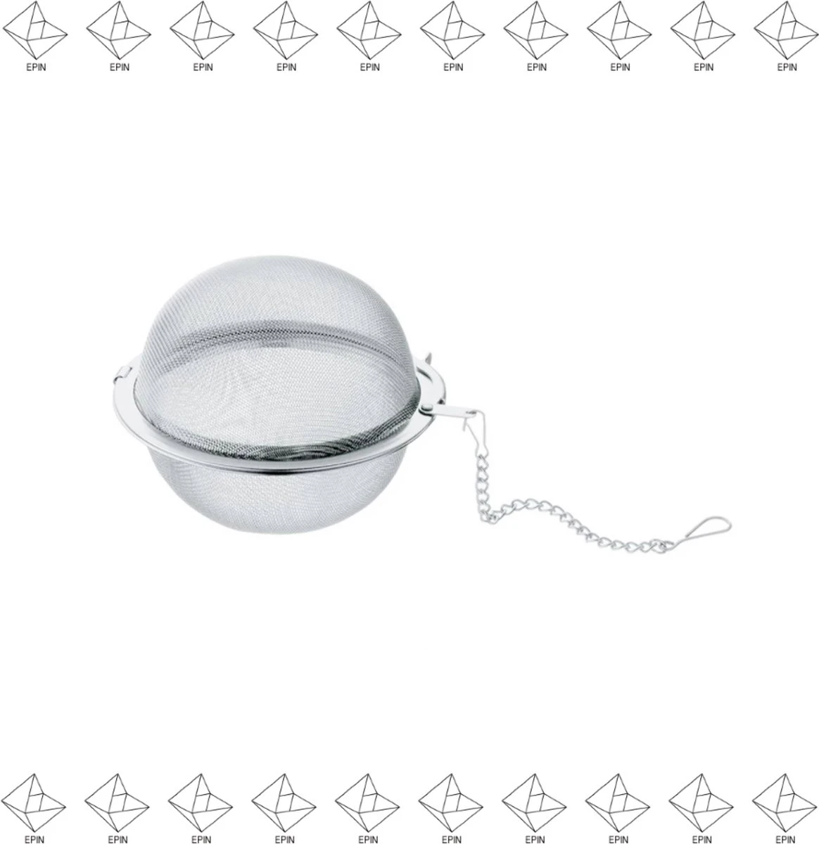 Merkloos EPIN | Thee Ei | Voor Losse Thee | Theezeef | Kruidenbol | RVS 2 Merkloos EPIN | Thee Ei | Voor Losse Thee | Theezeef | Kruidenbol | RVS - Afbeelding 2