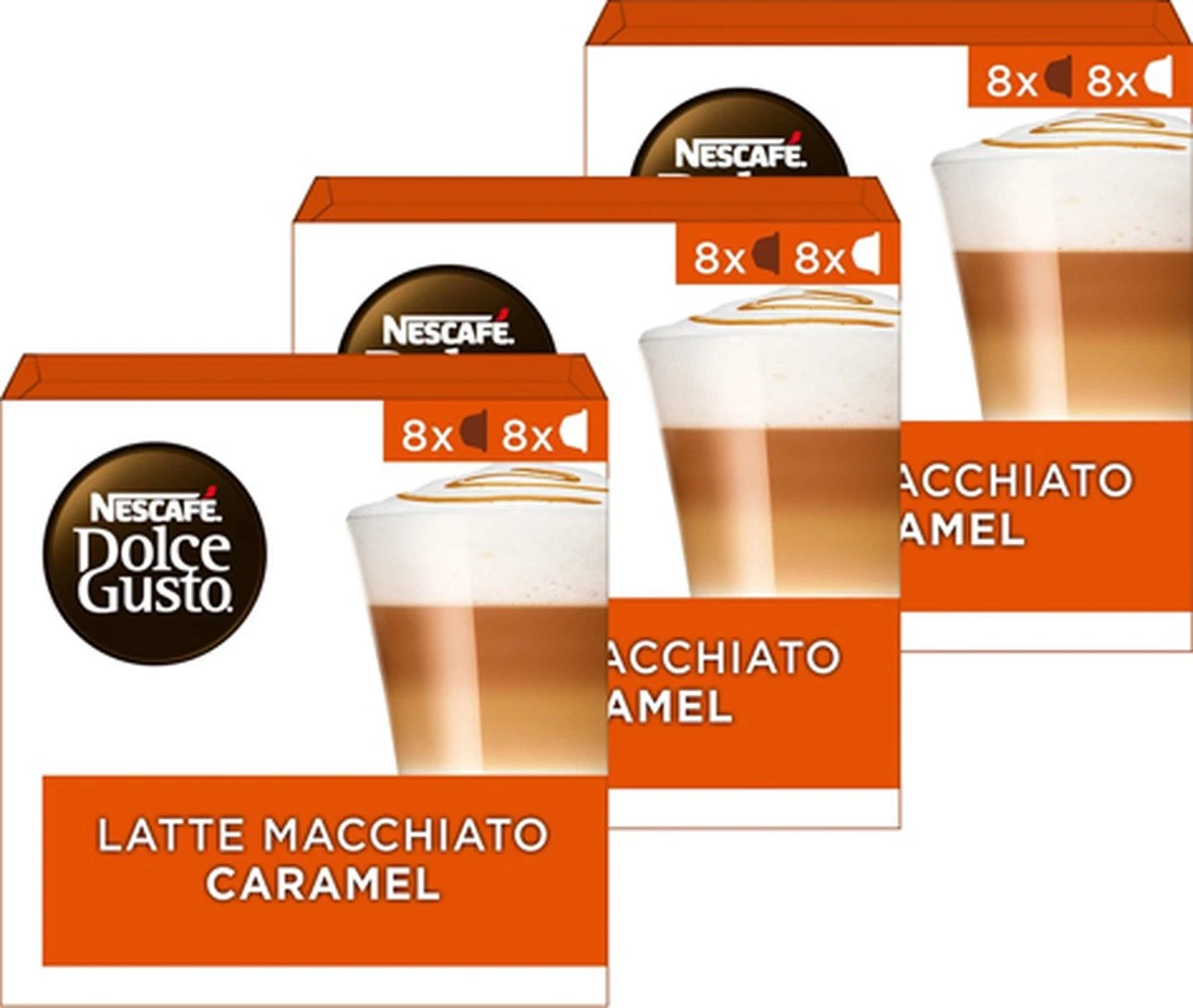 Nescafé Dolce Gusto Caramel Macchiato Capsules - 48 Koffiecups 1 Nescafé Dolce Gusto Caramel Macchiato Capsules - 48 Koffiecups