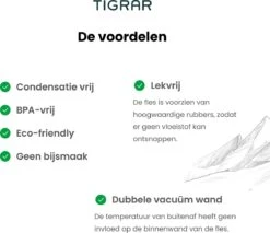Tigrar - Drinkfles - Waterfles - Thermosfles 1 Liter - RVS - (Grafiet) Zwart - Incl. Extra Dop 3 Rietjes En Reiniger -Koffiedrank Winkel 1200x1035 3