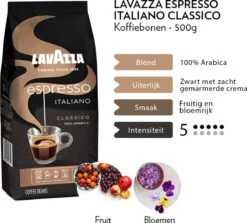 Lavazza Espresso Italiano Classico Koffiebonen - 500 Gram X4 -Koffiedrank Winkel 1200x1082 5