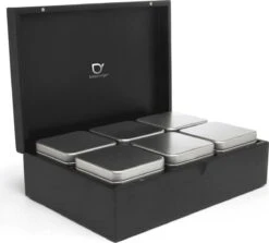Bredemeijer - Theedoos 6 Blikjes Zwart 10 Bredemeijer - Theedoos 6 Blikjes Zwart -Koffiedrank Winkel 1200x1085 2