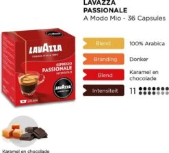 Lavazza A Modo Mio Passionale 36 Stuks -Koffiedrank Winkel 1200x1085 3