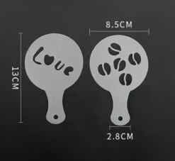 Koffie Figuurtjes Maker - Latte Art - Cacao Vormpjes - 16 Verschillende Houders - Cappuccino - Latte Macchiato - Hartjes Maker -Koffiedrank Winkel 1200x1103