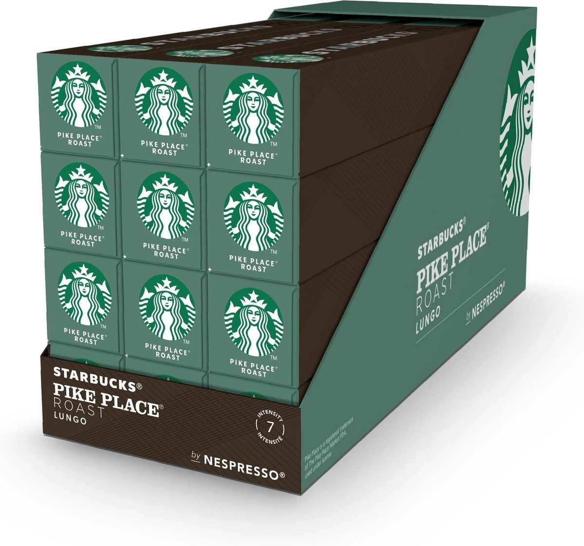 Starbucks By Nespresso Pike Place Medium Roast Capsules - 120 Koffiecups 1 Starbucks By Nespresso Pike Place Medium Roast Capsules - 120 Koffiecups