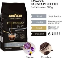 Lavazza Espresso Barista Perfetto Koffiebonen - 500 Gram X4 -Koffiedrank Winkel 1200x1137 3