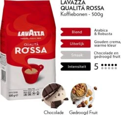 Lavazza Qualita Rossa Koffiebonen - 500 Gram X6 9 Lavazza Qualita Rossa Koffiebonen - 500 Gram X6 -Koffiedrank Winkel 1200x1144 2