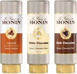 Monin Dessert Topping Dark Chocolate - 50 Cl -Koffiedrank Winkel 1200x1146