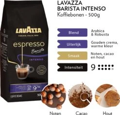 Lavazza Espresso Barista Intenso Koffiebonen - 500 Gram X4 -Koffiedrank Winkel 1200x1148 3