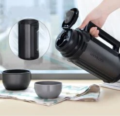 Lock&Lock Thermoskan - Isoleerkan - Thee En Koffie - Lekvrij - 1,5 Liter - RVS - Inklapbaar Handvat - Zwart 10 Lock&Lock Thermoskan - Isoleerkan - Thee En Koffie - Lekvrij - 1,5 Liter - RVS - Inklapbaar Handvat - Zwart -Koffiedrank Winkel 1200x1155