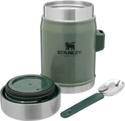Stanley The Legendary Food Jar + Spork 0,4L - Thermosfles - Hammertone Green -Koffiedrank Winkel 1200x1160