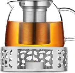 INTIRILIFE Theepot Warmer In Zilver – Roestvrijstalen Theepot Met Patroon Voor Hittebestendige Theepotten – Roestvrijstalen Theewarmer Voor Koffie, Thee En Nog Veel Meer. -Koffiedrank Winkel 1200x1164 1