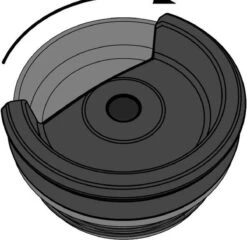 Stanley The NeverLeak™ Travel Mug 0,47L NEW - Thermosfles - Hammertone Ice -Koffiedrank Winkel 1200x1167 3