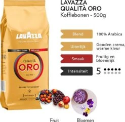 Lavazza Qualità Oro Koffiebonen 6 X 500g -Koffiedrank Winkel 1200x1170 5
