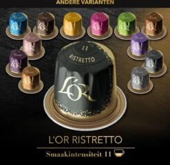 L'OR Espresso Ristretto Koffiecups - Intensiteit 11/12 - 10 X 20 Capsules -Koffiedrank Winkel 1200x1173 4