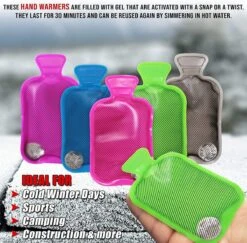 BRAMBLE 5 Mini Handwarmer Kruiken - Herbruikbare Warmwaterkruiken - Knijp Of Draai Voor Directe Warmte - Perfecte Maat Voor Handschoenen En Zakken - Reizen, Sport, Camping, Wandelen -Koffiedrank Winkel 1200x1179