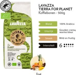 Lavazza Tierra For Planet Biologische Koffiebonen - 500 Gram X4 9 Lavazza Tierra For Planet Biologische Koffiebonen - 500 Gram X4 -Koffiedrank Winkel 1200x1179 4
