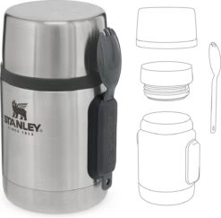 Stanley The Stainless Steel All-in-One Food Jar 0,53L - Thermosfles - Stainless Steel -Koffiedrank Winkel 1200x1180