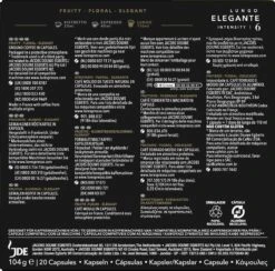 L'OR Lungo Elegante Koffiecups - Intensiteit 6/12 - 10 X 20 Capsules -Koffiedrank Winkel 1200x1186 7