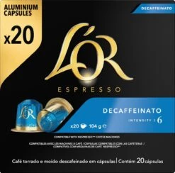 L'OR Espresso Decaffeinato (6) - 10 X 20 Koffiecups -Koffiedrank Winkel 1200x1187 13