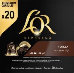 L'OR Espresso Forza Koffiecups - Intensiteit 9/12 - 10 X 20 Capsules -Koffiedrank Winkel 1200x1187 15