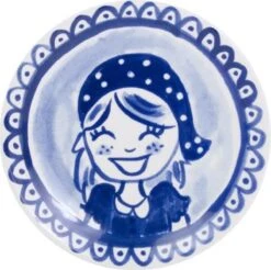Blond Amsterdam Delfts Blond Bordje Meisje - Ø 12 Cm