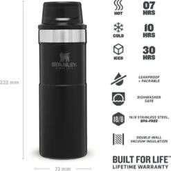 Stanley Trigger-Action Travel Mug 0.47L - Thermosfles - Matt Black 25 Stanley Trigger-Action Travel Mug 0.47L - Thermosfles - Matt Black -Koffiedrank Winkel 1200x1195