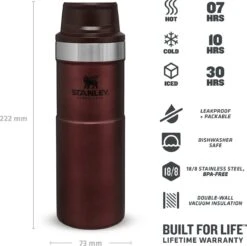 Stanley Trigger-Action Travel Mug 0.47L - Thermosfles - Wine -Koffiedrank Winkel 1200x1197 1