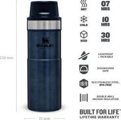 Stanley Trigger-Action Travel Mug 0.47L - Thermosfles - Nightfall -Koffiedrank Winkel 1200x1197