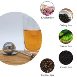 Blended Lifestyle® Theezeef Met Veer - Set Van 2 - Inclusief Lekplaatjes - Geschikt Voor Losse Kruiden -Koffiedrank Winkel 1200x1197 8