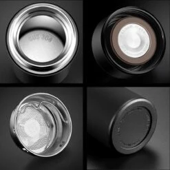 Thermosfles 500 Ml - Met Thee Filter - Mat Zwart -Koffiedrank Winkel 1200x1198 14