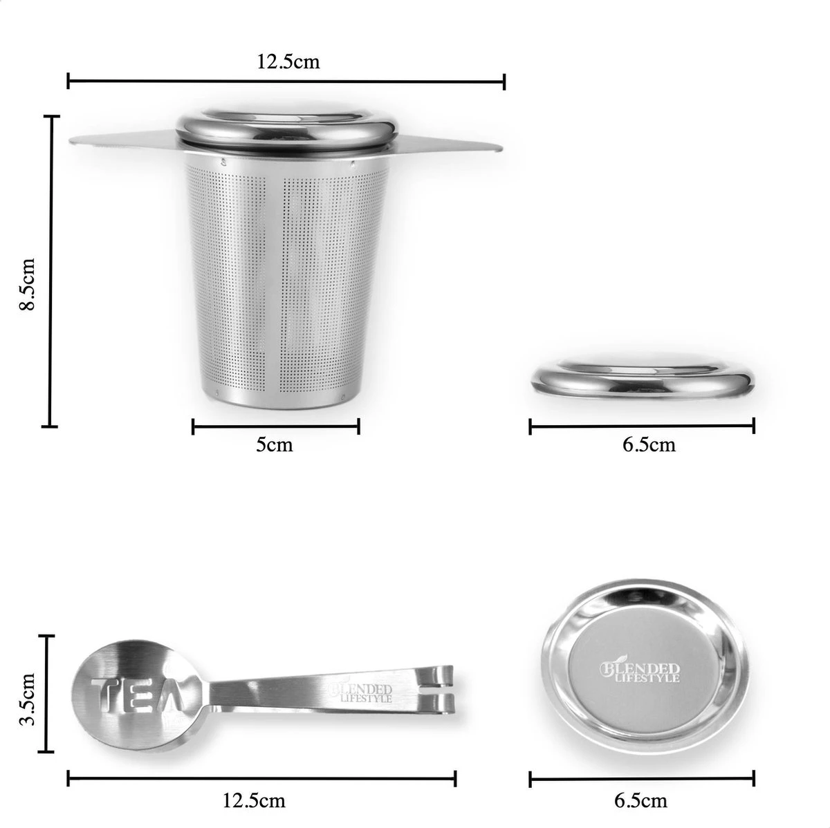 Theezeef Met Handvat Inclusief Lekplaatje En Kruiden Knijper - Thee Ei Voor Losse Thee - Theefilter Voor Losse Thee - Thee Infuser 3 Theezeef Met Handvat Inclusief Lekplaatje En Kruiden Knijper - Thee Ei Voor Losse Thee - Theefilter Voor Losse Thee - Thee Infuser - Afbeelding 3