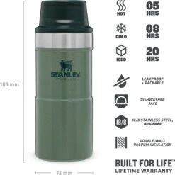 Stanley Trigger-Action Travel Mug 0.35L - Thermosfles - Hammertone Green 22 Stanley Trigger-Action Travel Mug 0.35L - Thermosfles - Hammertone Green -Koffiedrank Winkel 1200x1198 7