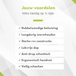 Hendi Thermoskan 1,5 Liter - Isoleerkan Met Drukknop - Zwart - Ø14,5x(H)23cm -Koffiedrank Winkel 1200x1200 136