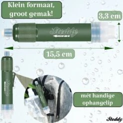 Waterfilter Steddy Pro - Survival Bushcraft Kit - Noodpakket - Waterzuivering - Water Filter Kraan - Outdoor -Koffiedrank Winkel 1200x1200 165