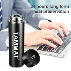 Slimme Thermosfles Met LCD Temperatuur Display - Curver Isolatiefles 0,5 Liter - Dubbelwandige Thermosfles - Thermosbeker - Isoleerfles - Thermoskan - Travel Mug - Bidon Drinkfles - Koffiebeker - Drinkflessen - RVS - Smart Thermos - Metaal -Koffiedrank Winkel 1200x1200 180