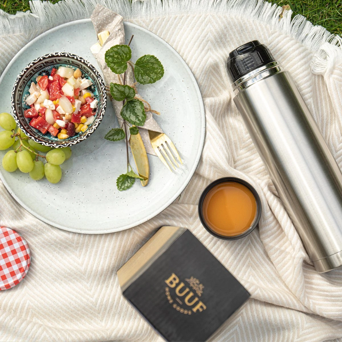 BUUF™️ Thermosfles 1 Liter - Isoleerfles - Thermosbeker - 24u/koud, 8u/warm - RVS - Zilver 5 BUUF™️ Thermosfles 1 Liter - Isoleerfles - Thermosbeker - 24u/koud, 8u/warm - RVS - Zilver - Afbeelding 5