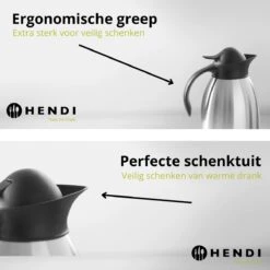 Hendi Thermoskan 2 Liter - Isoleerkan Met Drukknop - Zwart - Ø14,5x(H)26cm 10 Hendi Thermoskan 2 Liter - Isoleerkan Met Drukknop - Zwart - Ø14,5x(H)26cm -Koffiedrank Winkel 1200x1200 396