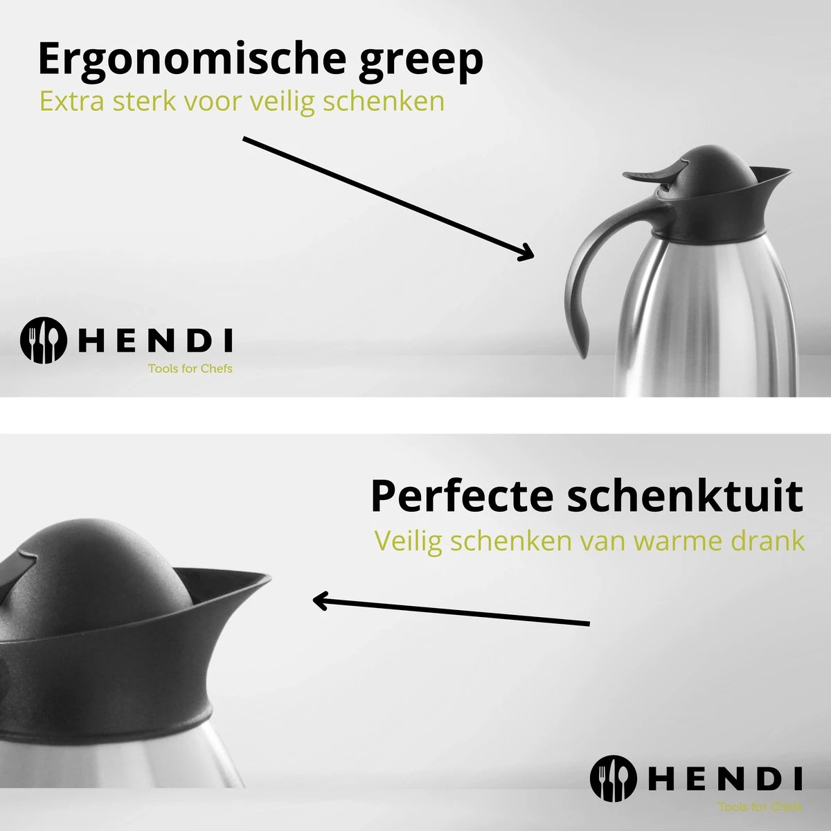 Hendi Thermoskan 2 Liter - Isoleerkan Met Drukknop - Zwart - Ø14,5x(H)26cm 3 Hendi Thermoskan 2 Liter - Isoleerkan Met Drukknop - Zwart - Ø14,5x(H)26cm - Afbeelding 3